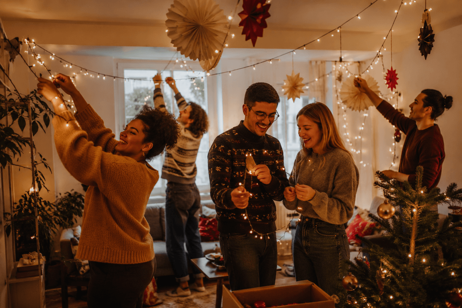 WG-Weihnachtsfeier ohne Wichteln-Stress: Ideen für die Zweck-WG-Familie